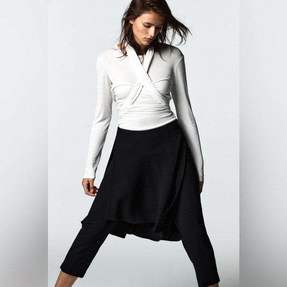 NWT Zara Flowy Pareo Pants Size M 9190/878 - Picture 4 of 11